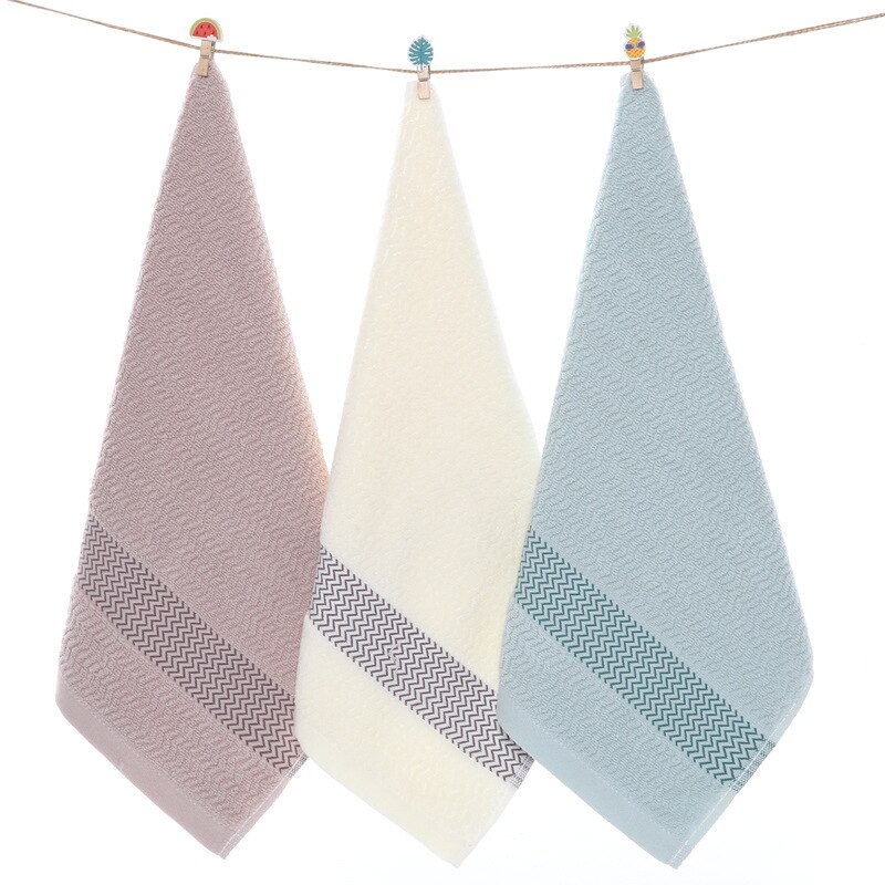 T149A light brown ivory green Mother's day wedding Cotton home bath towel face towel