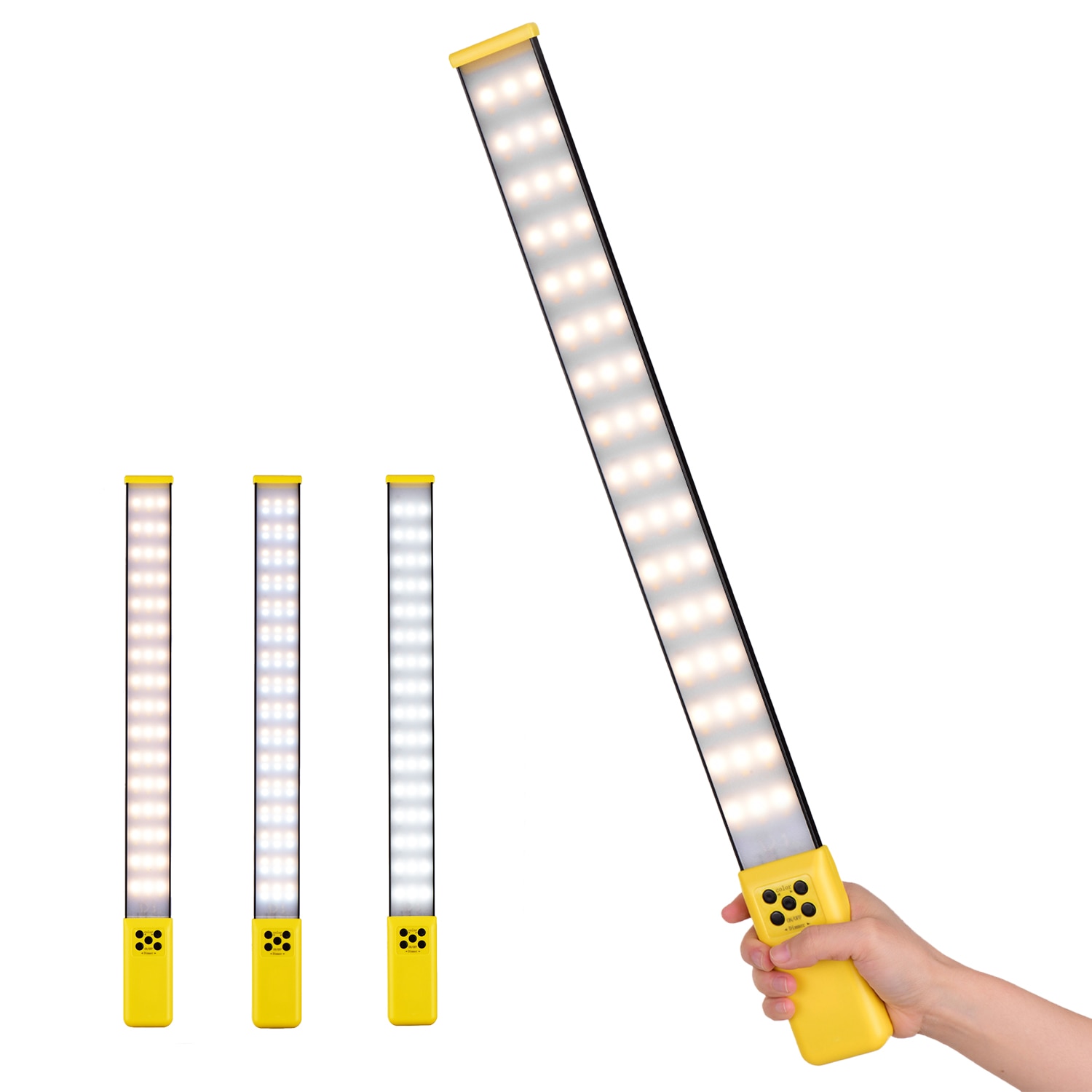 Lightweight Handheld LED Light Tube Photography Fill-in Light Lamp 3000K-5700K Dimmable CRI95 Built-in Rechargeable Battery