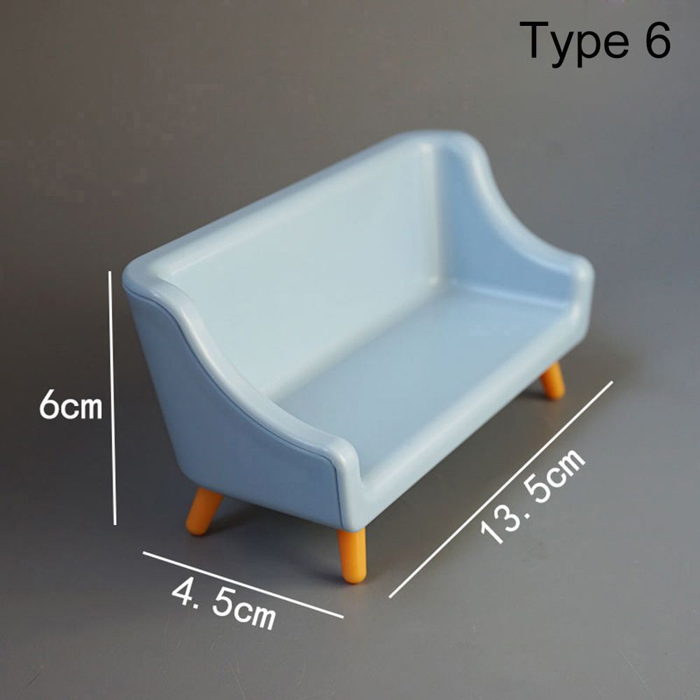 1:12 Schaal Poppenhuis Miniatuur Meubels Sofa Bed Kledingkast Tv Kast Mini Inrichting Scene Model Spelen Huis Micro Landschap: Type 6