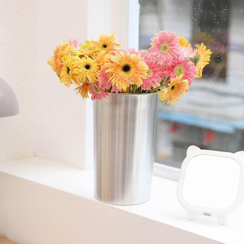 Joywood Aluminium Eimer Metall Eimer modische hoch-Ende-Blumen fass Blumen kunst Blume Erwachen Eimer Dekoration