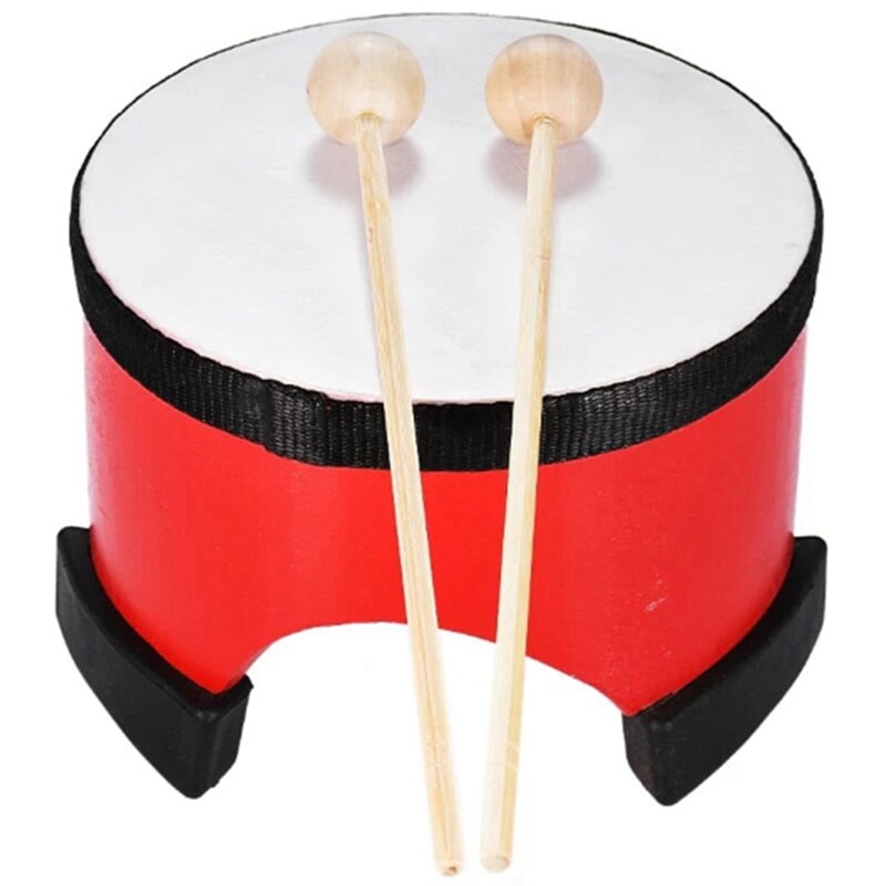 Tambor de mano Orff de 6 pulgadas, instrumento de percusión, instrumentos de madera para niños y niñas, mano de baile, tambores de juguete: Default Title