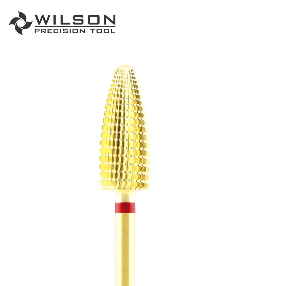 Typhoon Bits - Fine - Gold/Silver - WILSON Carbide Nail Drill Bit 1140491 1110491: F - Gold