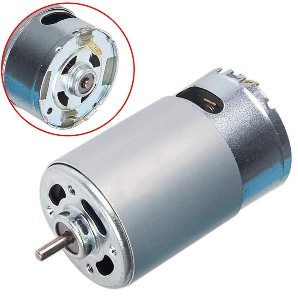 Motor RS550 de 9/12 dientes, 12V, 16,8 V, 18V, 21V, 25V, eje de 3mm para taladro de carga inalámbrica, destornillador