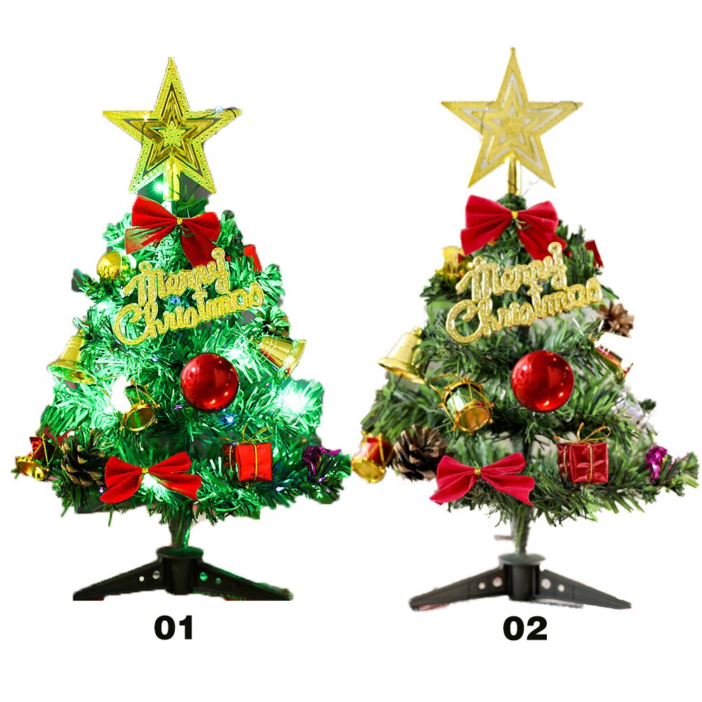 30Cm Mini Kerstboom Ornament Tafel Kerstboom Decoratie Kerst Decoraties Voor Thuis Bureau Jaar