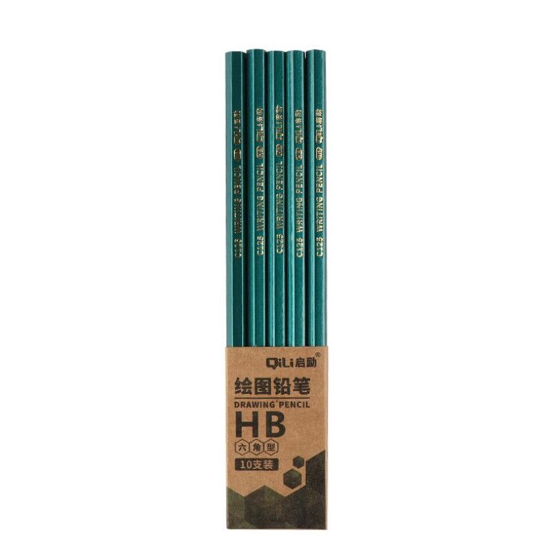 2B/HB Potlood Hout kinderen Studenten Schrijven Schilderen Schets Onderzoek Speciale Tien Stok Plastic Potlood: HB