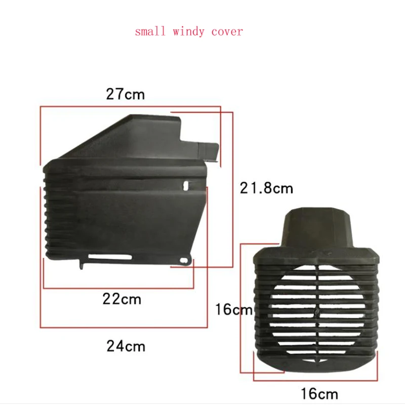 Compressor Accessoires Kleine Bama Fengli 2.5P/3P/4P Directe Verbinding Cover Wind Gids Cover beschermhoes: Goud