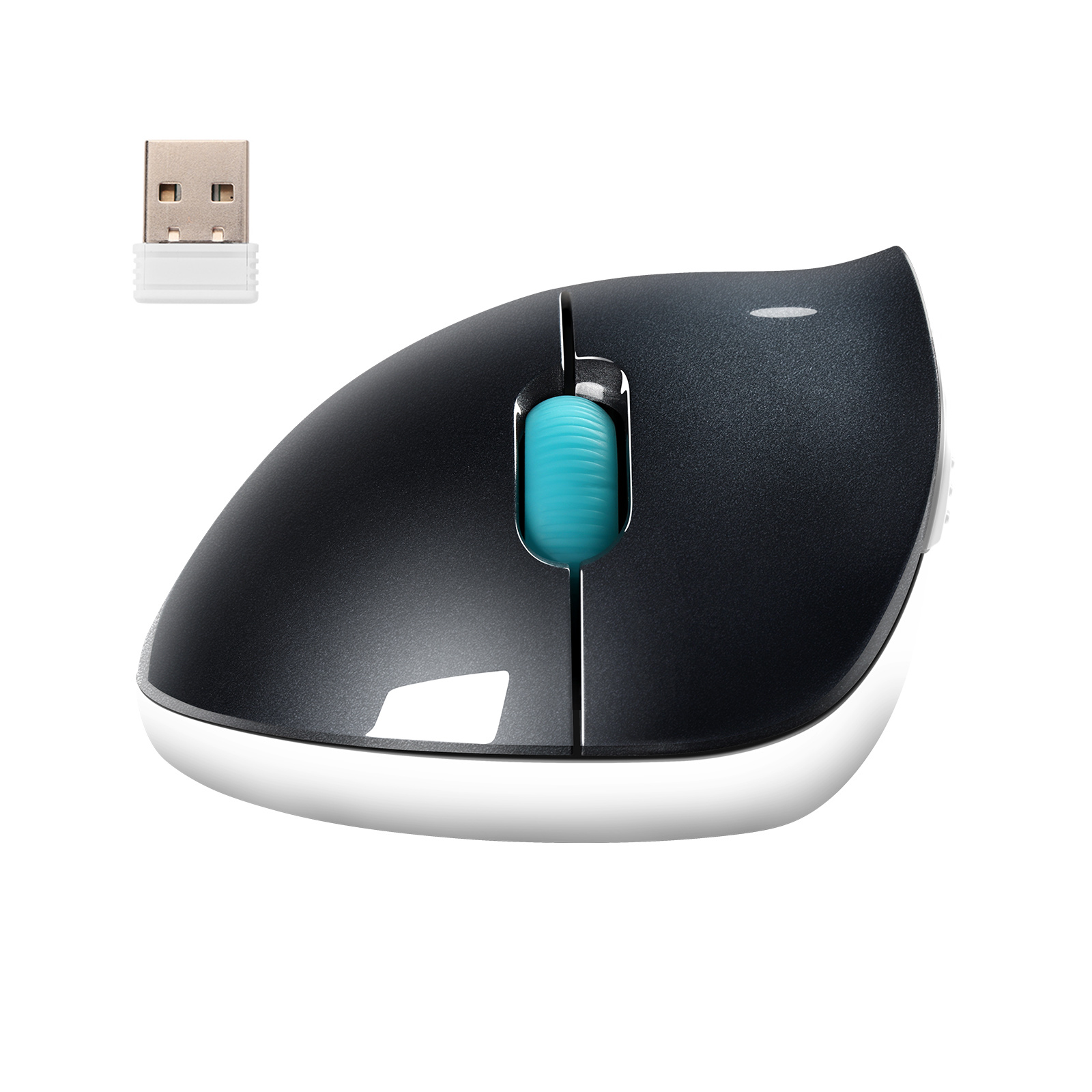 CHYI Vertical Mouse 2.4G Wireless Right Hand Ergonomic Computer Gaming Mice 4D USB Optical Mouse Girl Pink Mouse For Laptop PC: Black