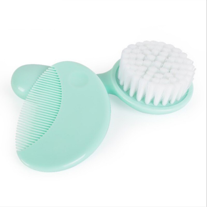 Baby Massage Hoofdhuid Kam Grooming Douche Kit Veiligheid Zachte Baby Haar Borstel 2 Stks/set