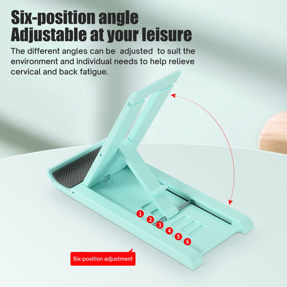 Składany tablet stojak na telefon stacjonarny 6 poziomów regulowany uchwyt na biurko składany uchwyt na biurko dla Xiaomi iPad iPhone Samsung