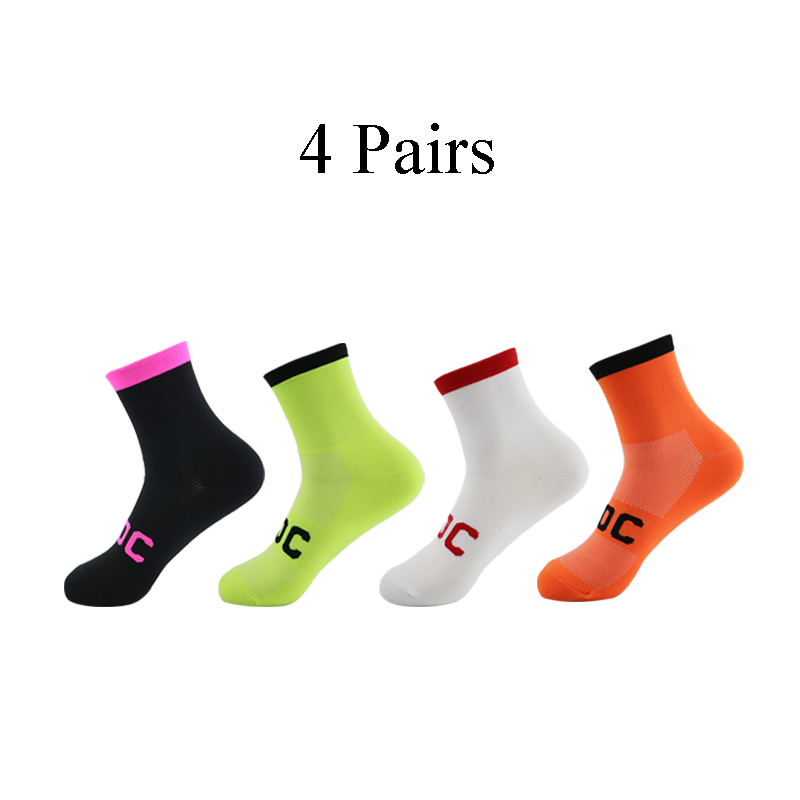 4 Pairs High Elastic Wear Resistant Socks Camping Rock Climbing Socks: n