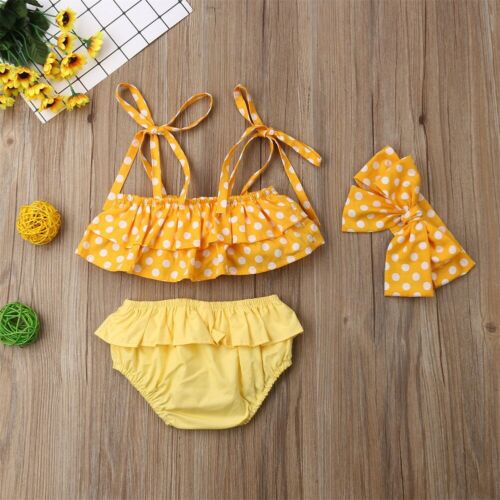 Niño 3 uds Bikini Tankini bebé niñas niños traje de baño Tankini Bikini establece niños ropa de playa