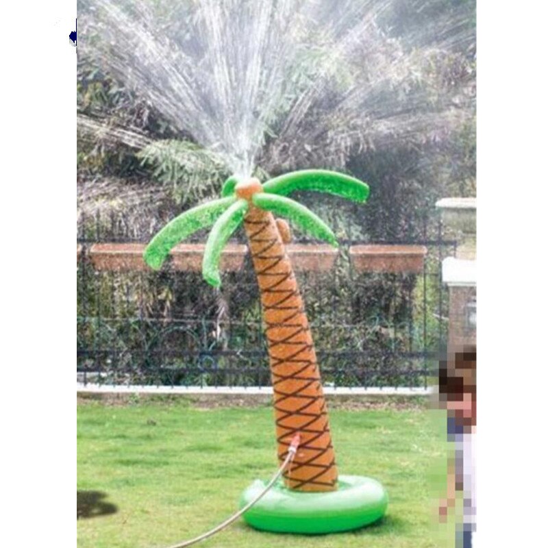 1.6M Inflatable Coconut palm Tree Water Sprinkler Inflated Children Toys For Sandbeach Party Decorations Supplies Hawaii Series