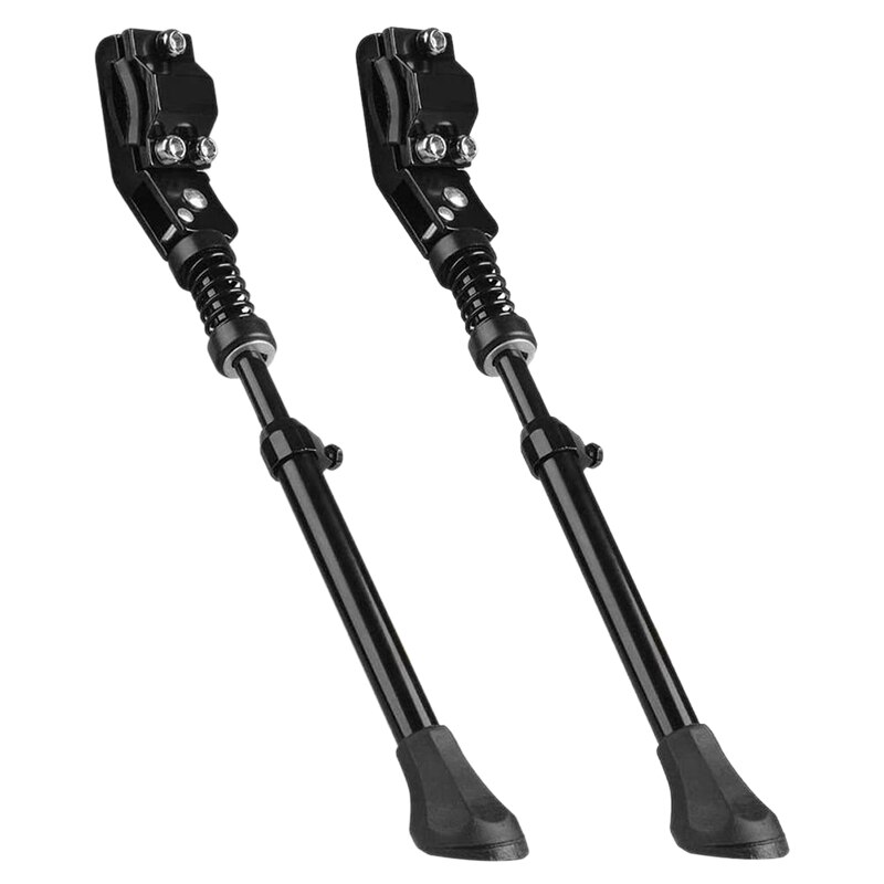 2 Pack Bike Kickstand Adjustable Universal Bicycle Stand Support For Mountain Bike 16 20 24 26 Inches and Road Bike 700