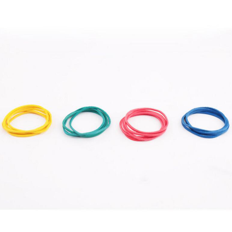 500 stk / pakke blandet farve gummibånd farverig diameter 40mm elastik gummiringe elastikbånd kontorforsyning