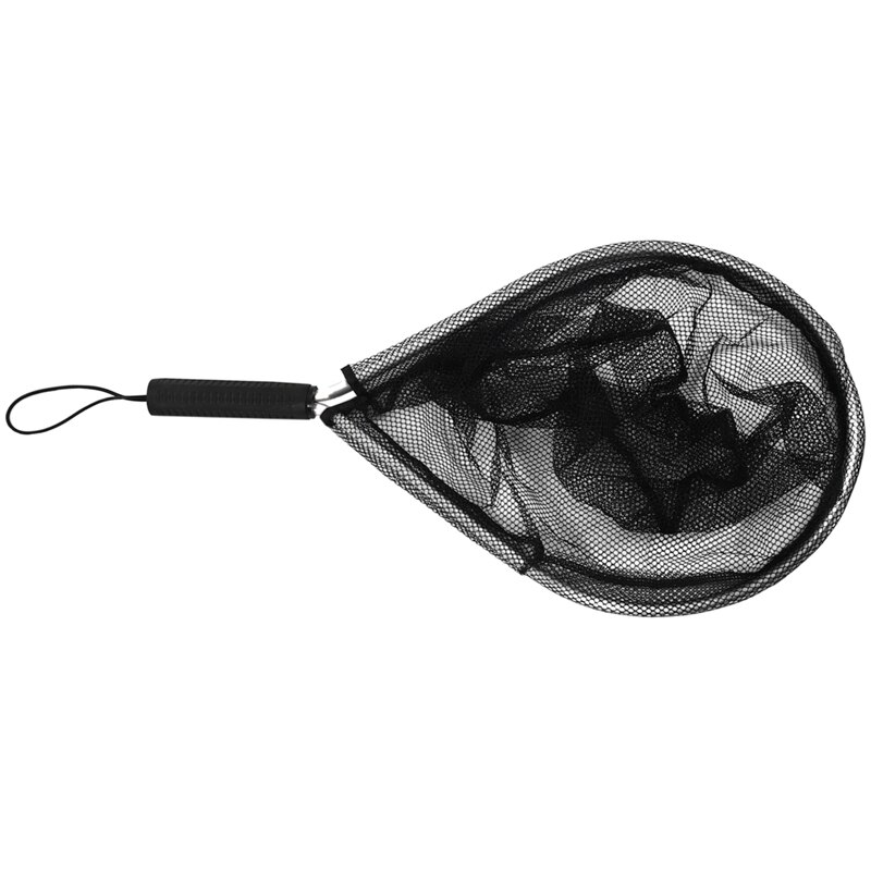 Aluminium Landing Nets Fly Fishing Fish Saver Nylon Knotless Mesh Trout Hand Net