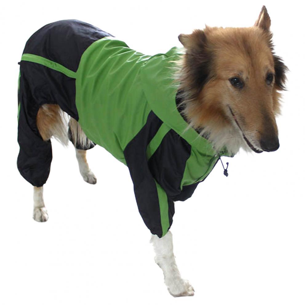Pet Raincoat Hooded Breathable Waterproof Dog Four-legged Raincoat for Outdoor Dog Raincoat Jumpsuit Reflective Rain Coat