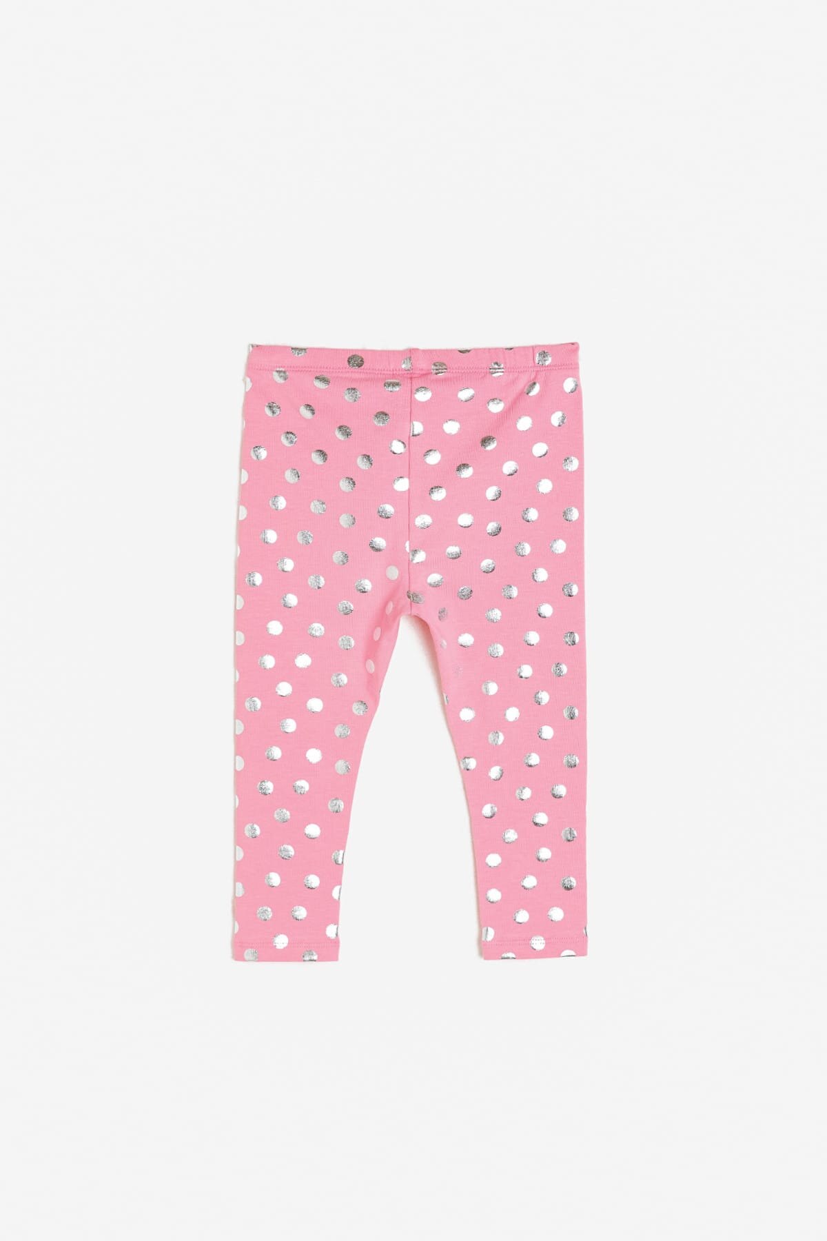 Coton Kids Pink Baby Girl Patterned Leggings