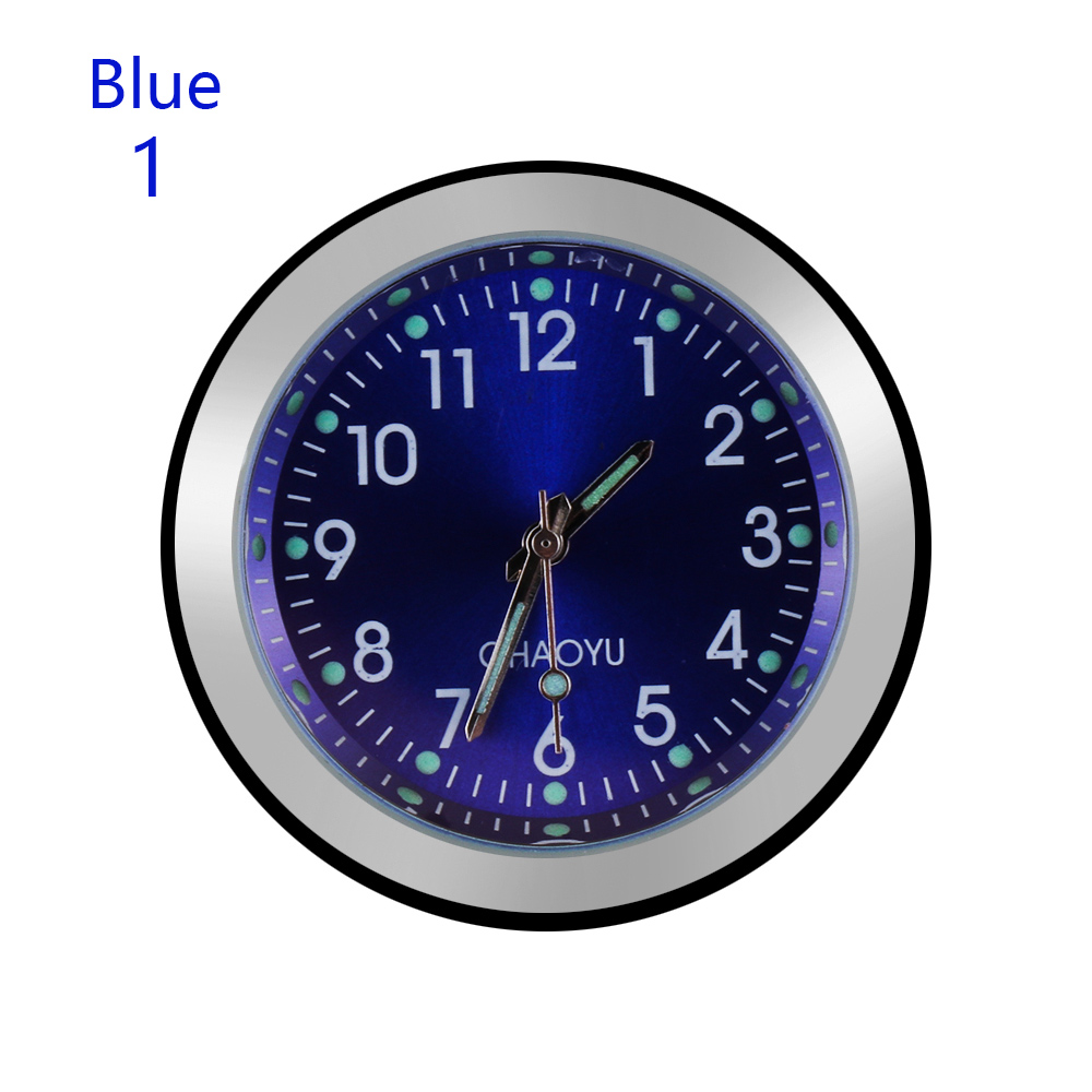 Horloge de tableau de bord de voiture 2 en 1 | Montre à Quartz avec Vent d'air, aromathérapie, avec accessoires solides pour l'intérieur de la voiture, 1 pièce: time blue