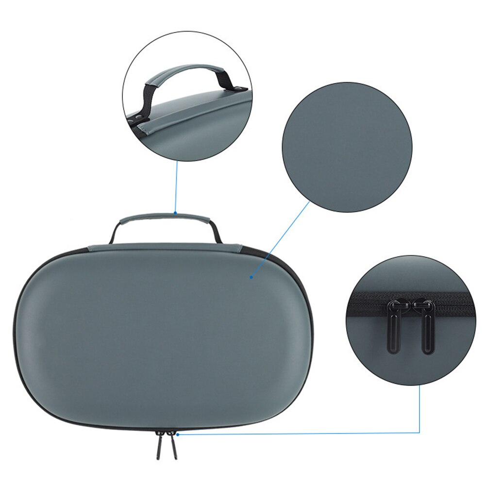 Wasserdichte hartschalen-tragetasche aus eva-schaumstoff für headset-zubehör und elektronische geräte, schutzhülle für oculus quest 2 vr