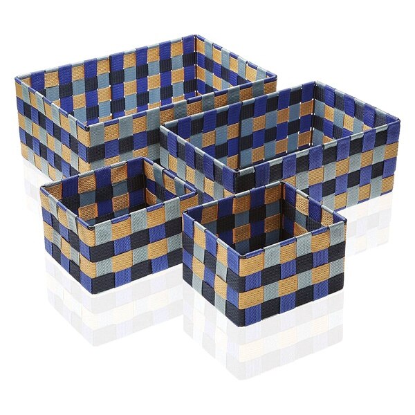 Set van 2 antraciet euro standaard robuuste dozen 45 L, stapelbare containers