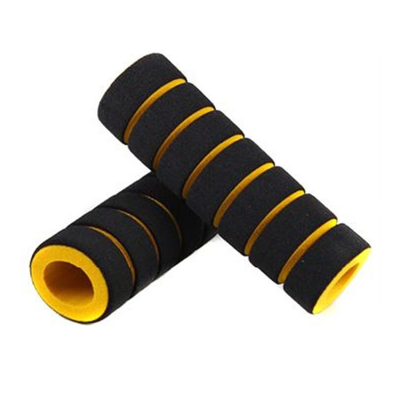 2pc/1 paar racefiets motorfiets stuur schuimrubber grip hoes antislip zacht stuur fiets stuur: Geel