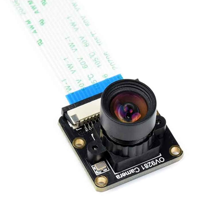 For Raspberry Pi Zero/W/WH/2W Black White Camera Global Shutter Ov9281-110 Degree 1MP Wide Angle Fisheye Camera
