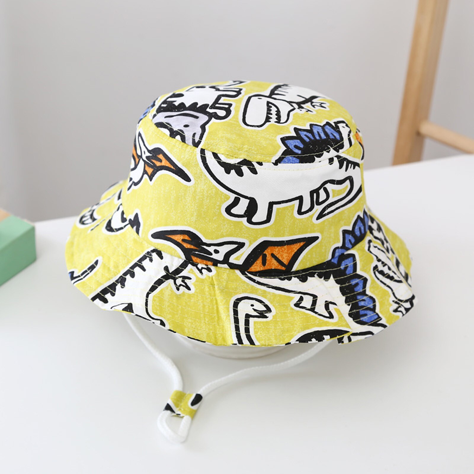 Chapeau de soleil pour bébé de 2 à 6 ans, seau d'été pour enfants, garçons et filles, avec mentonnière réglable, Panama, casquette de pêcheur Hip Hop: D