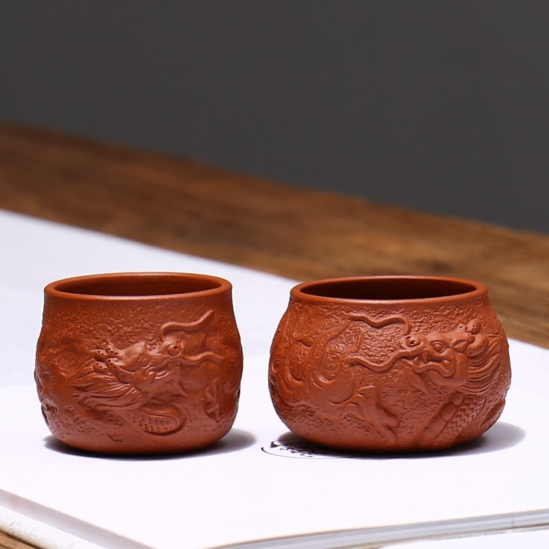 Newyearnew 1 Stuk Paarse Klei Theekopje Keramische Retro Thee Enkele Cup Terrine Thee Set Relatiegeschenk Servies
