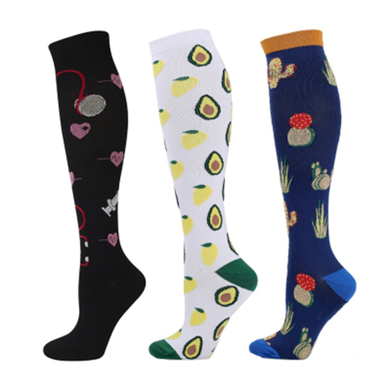 Men Women Nurse Basketball Riding Outdoor Long Tube Compression Socks Sports Running Fitness Socks Natural Hiking Ciclismo