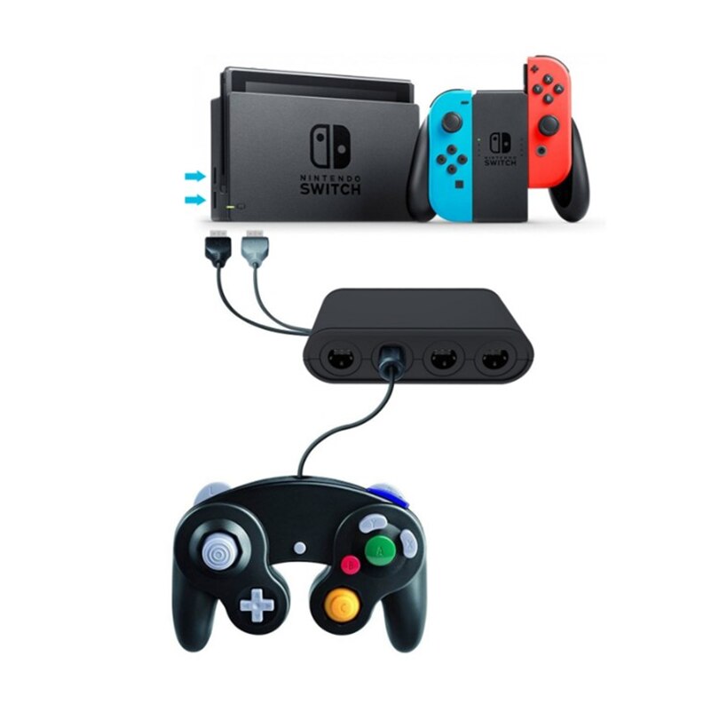 3 In 1 Converter For GameCube GC Controller Adapter For Nintendo Switch Wii U PC Game USB Adapter