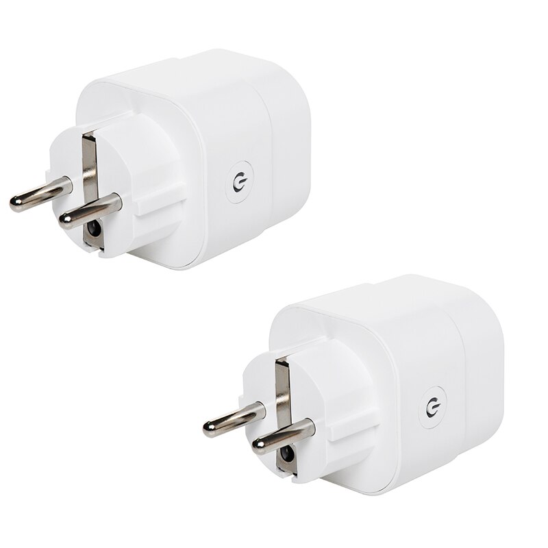 ZigBee Smart Plug 16A Adapter Power Monitor Timer Socket Remote Control Tuya Wireless Outlet for Alexa Google Home Assistant HUB: 2PCS Zigbee socket