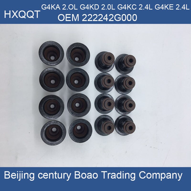 Sello de vástago de válvula para Genesis Coupe Tucson, 222242G000 SONATA, SANTA FE, TUCSON Sello de válvula, 2.0L, 2.4L, G4KA, G4KC