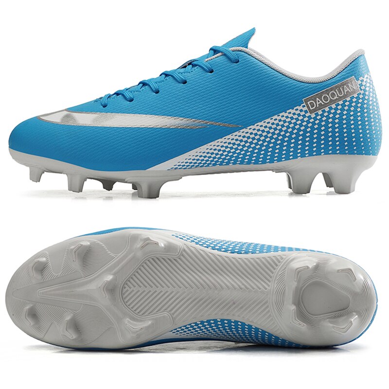 Kids Cleats Training Football Boots Turf Black Blue Men Soccer Shoes Low Ankle Sport Sneakers Size 33-47: SEE PICTURE2