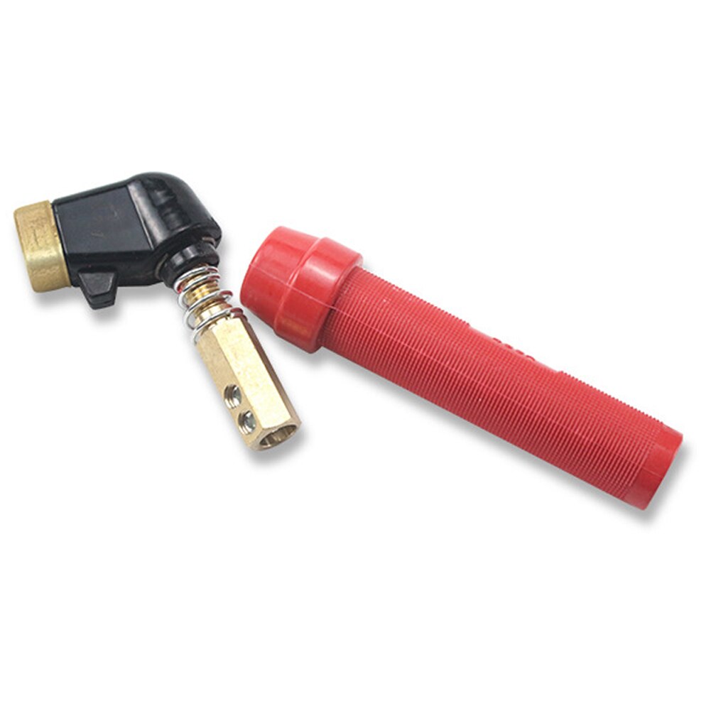 Pinza per saldatura accessorio per saldatrice supporto per elettrodo per saldatura in rame pieno Design elastico con impugnatura isolata a molla