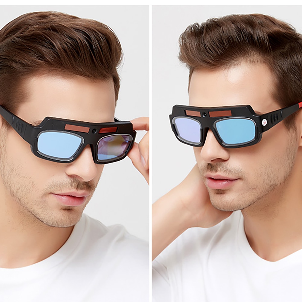 Solar automatisk svejsehjelm svejsemaske hovedmonterede briller lys filter svejsehætte beskyttelseshjelm flad flip halv