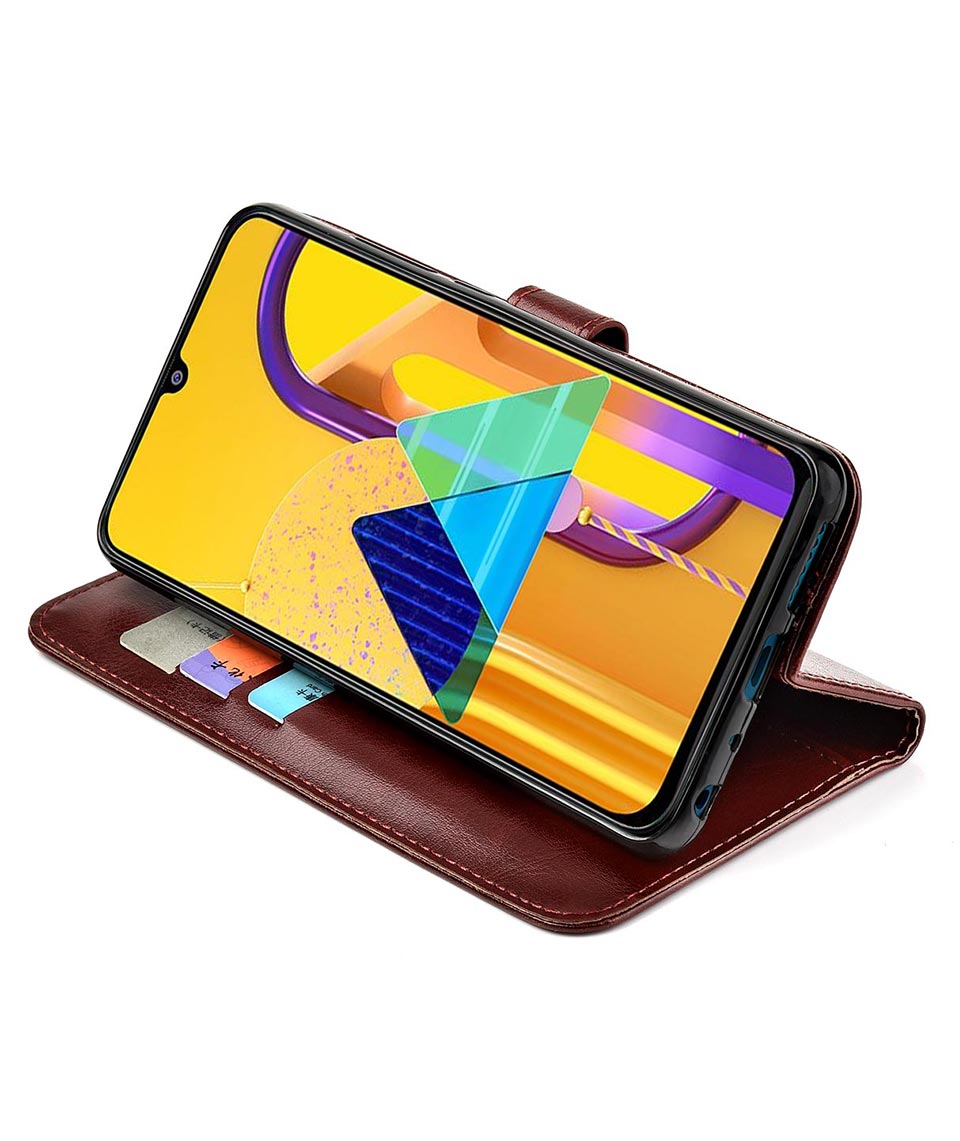 Funda de cuero con tapa de lujo para Samsung Galaxy A21S, funda trasera de 6,5 pulgadas A 21 S A21 S para Samsung A21S