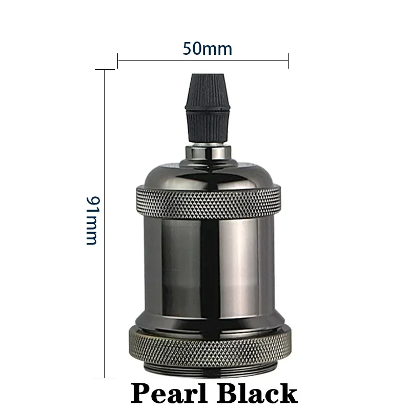 Base de iluminación colgante Edison Vintage E27 E26, soporte de lámpara con casquillo de tornillo de iluminación Retro, decoración Industrial para interiores, soporte de lámpara de fijación: Oro / 2G7