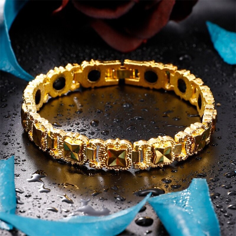Magnetic Therapy Bracelet 3-in-1 Weight Loss Improve Sleep Adjusting Titanium Steel for Women Men