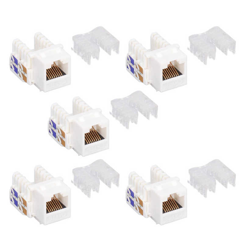 Ethernet Module Coupler Stable Performance Easy Assembly TF1015A CAT5 Network Module for Terminal Connection for Network: 5PCS