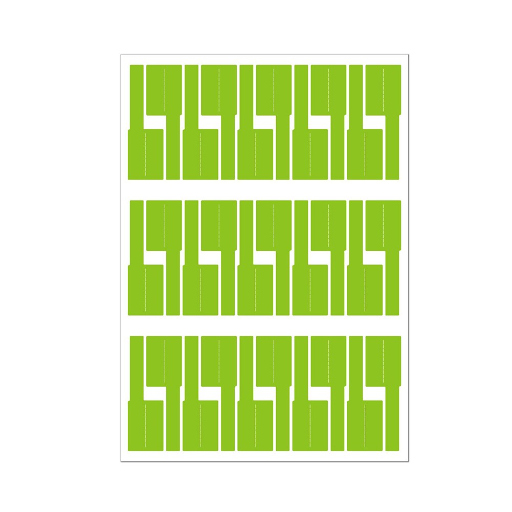 Easy mark kabellabel, scheurbestendig, waterdicht, zelfklevend voor printer, draagbare identificatietag, doe-het-zelf kabelbeheer thuis: Lichtgroen