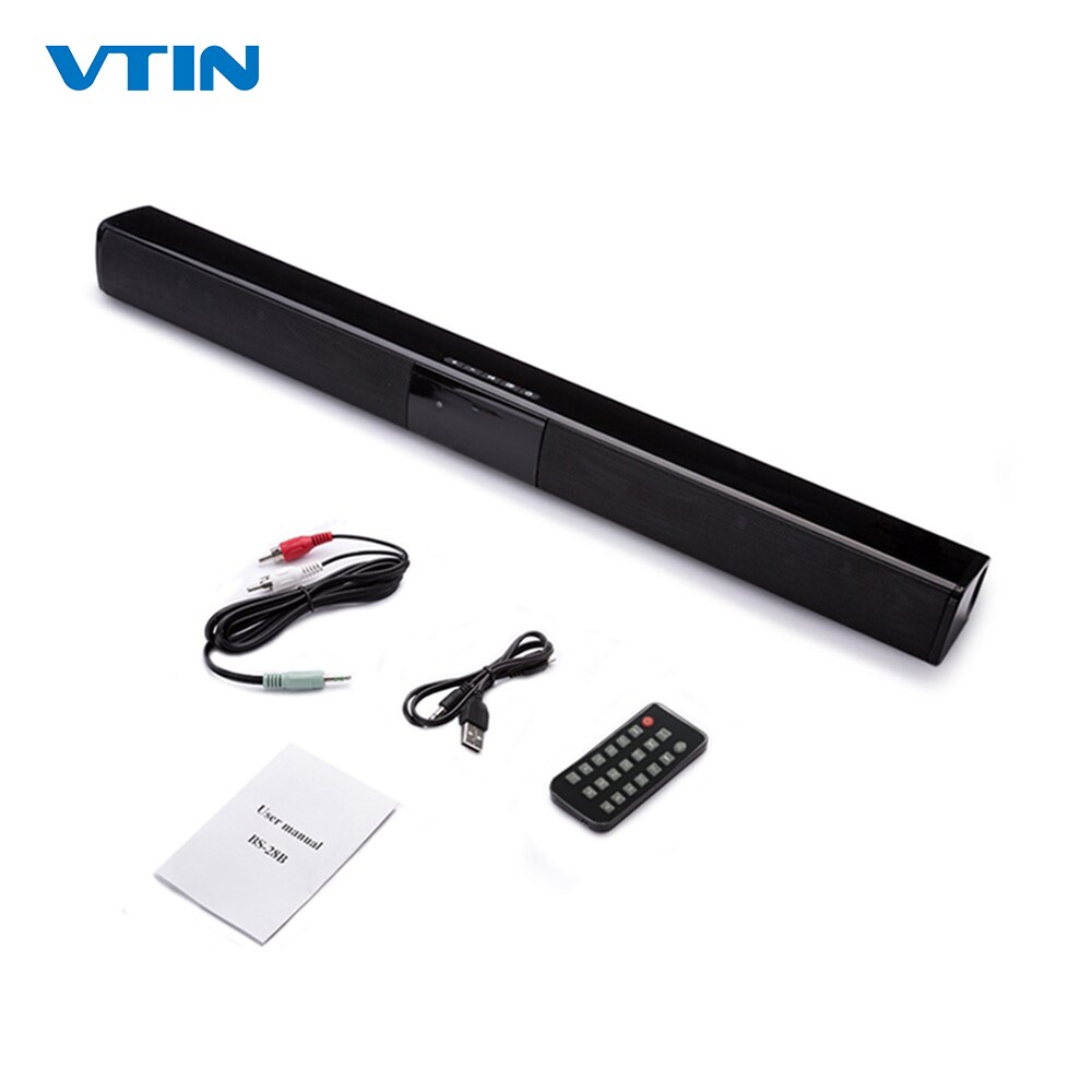 Vtin 4 pilotes sans fil haut-parleur barre de son 3D stéréo Surround son Bluetooth haut-parleurs pour TV Home cinéma avec télécommande et RCA