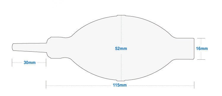 Lab Balloon Blowing,Laboratory Rubber Suction Bulb,With Air-drain & Air-intake