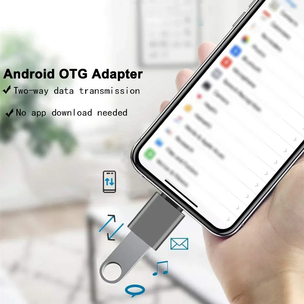 Konwerter USB 3.2 OTG 10 Gb/s typu C męski na USB A żeński Adapter do ładowania danych dla Macbook Air Pro Air Huawei Xiaomi Samsung