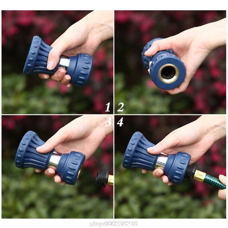 Portable Adjustable Large Flow Garden High Pressure Sprinkler Nozzle Fire Hose Quick Joint Irrigation Flushing A24 21