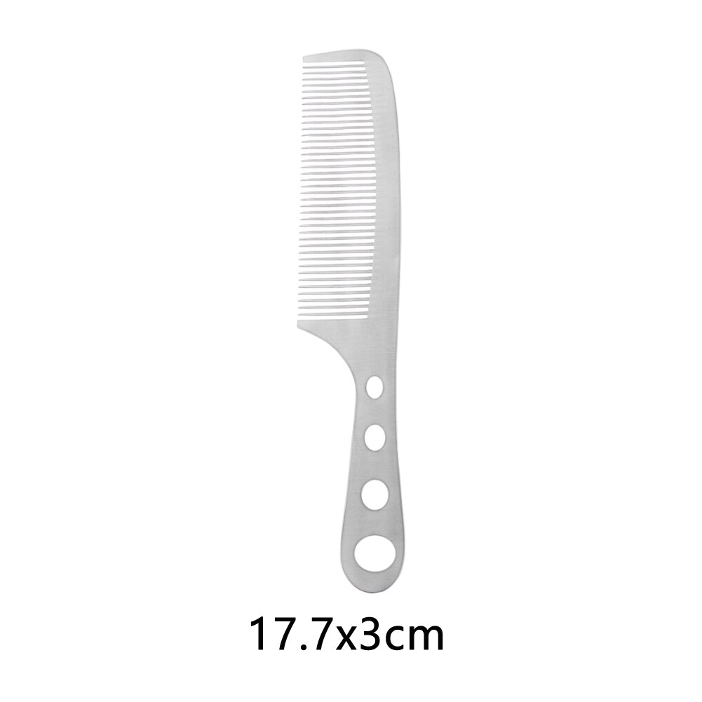 Cepillo de pelo de aluminio para peluquería , peines para cortar el pelo, peines para peluquero, herramientas de salón: 17.7x3cm