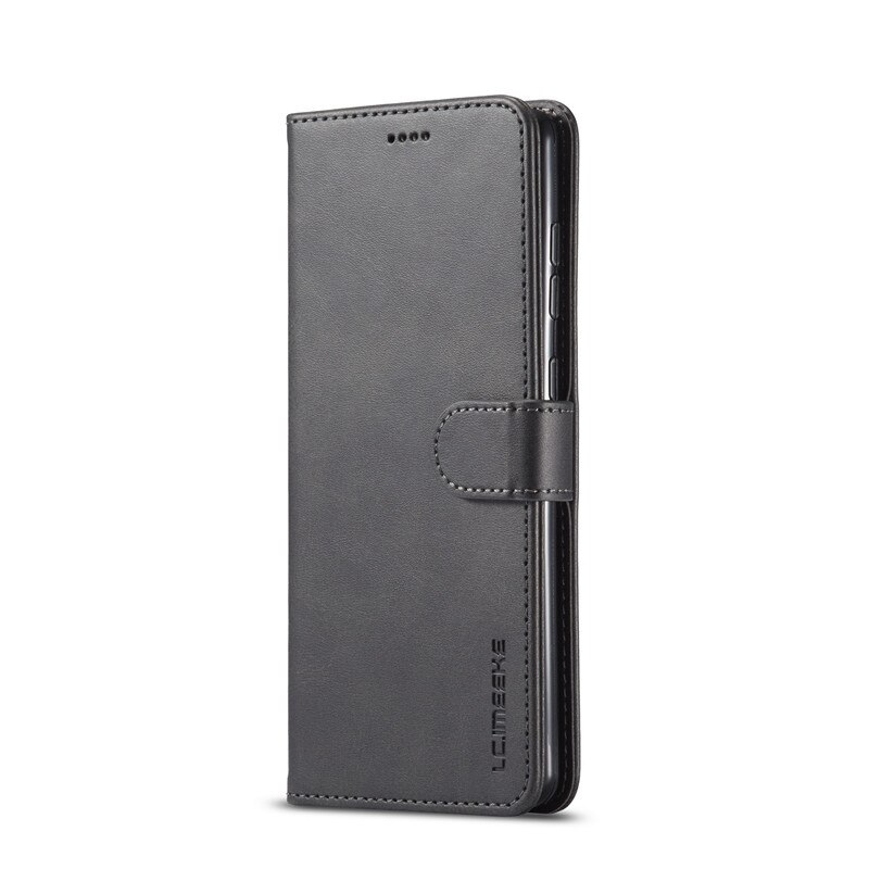Coque de téléphone en cuir Vintage, étui à rabat magnétique pour Samsung Galaxy A51 5G: Samsung A51 5G / Black