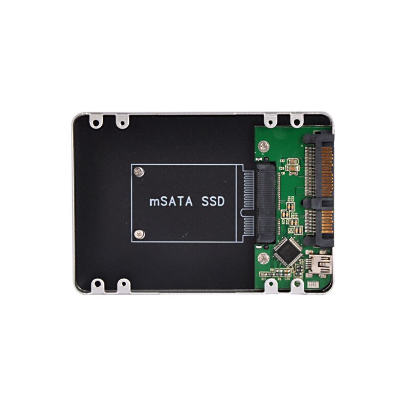 SSD Caddy Mini USB 2.0 To Mini SATA Case 2.5 Inch SATA To Mini SATA SSD Hard Disk Drive External SSD Enclosure