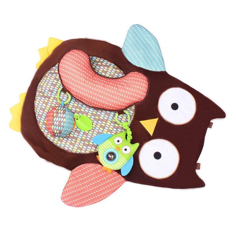 Couverture hibou pour nourrissons, tapis de jeu pour bébés de 0 à 3 ans, tapis d'activités