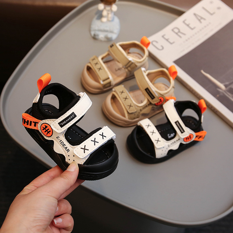 Sandalias para bebé, zapatos para caminar para bebé, novedad de verano, zapatos funcionales de suela blanda para niños y niñas, zapatos antideslizantes de 0 a 3 años