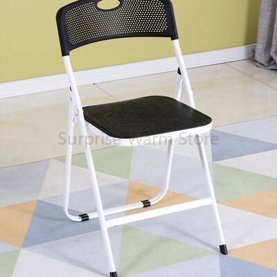 Chaise pliante en plastique respirant simple ménage portable chaise extérieure simple bureau adulte ordinateur chaise de formation: style1